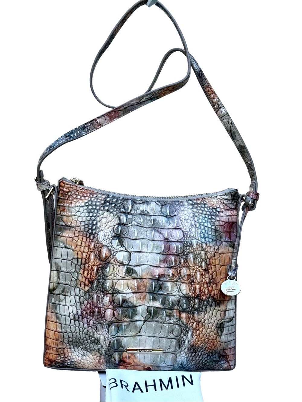 Brahmin Katie Gemstone Melbourne Crossbody Like New